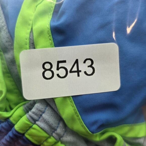 Womens Nike Dri Fit Blue & Neon Green Trim Running Shorts 3.5" Inseam Size M - Picture 12 of 12